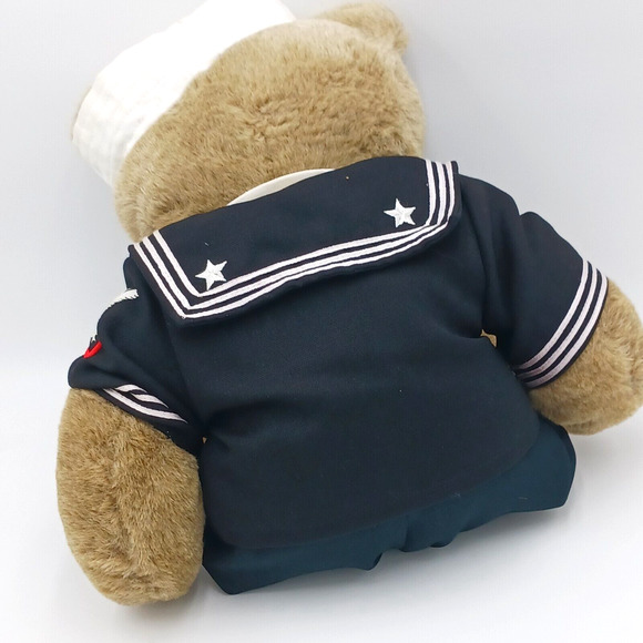 Vintage Chosun Navy Sailor Teddy‎ Bear 1987 22" Beige Plush Korea - Picture 6 of 7
